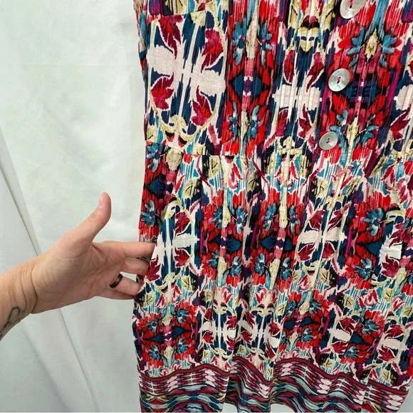 Rabbit Rabbit Rabbit Womens Sleeveless Dress 8 Pink White Back Zip Pockets Lined - Picture 7 of 14